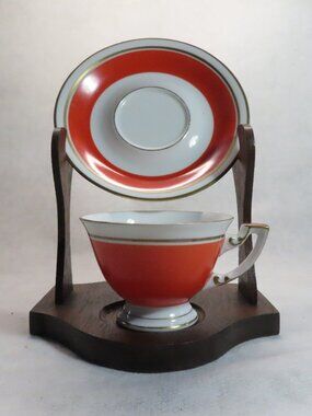 Vintage Walkure Luisa Demitasse Cup & Saucer Mid Century Modern